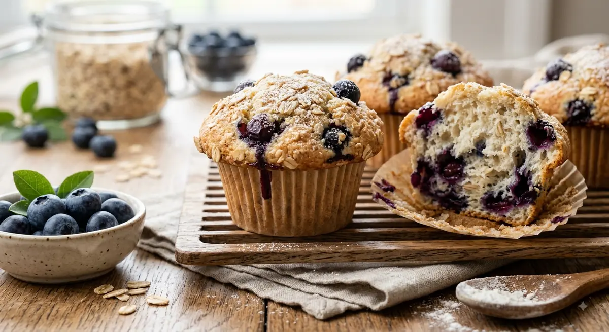 Light Blueberry Oat Muffin